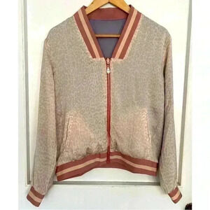 Brand New without Tags Stella and Dot Reversible  Bomber Jacket Size M